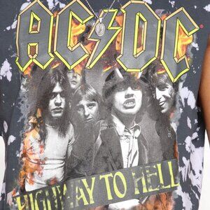 AC/DC Highway To Hell Muscle T-Shirt Tee Sleeveless Mens Size 2XL Black New